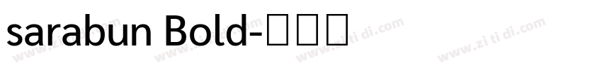 sarabun Bold字体转换